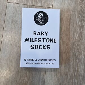 LOL Baby Milestone Socks -NEW